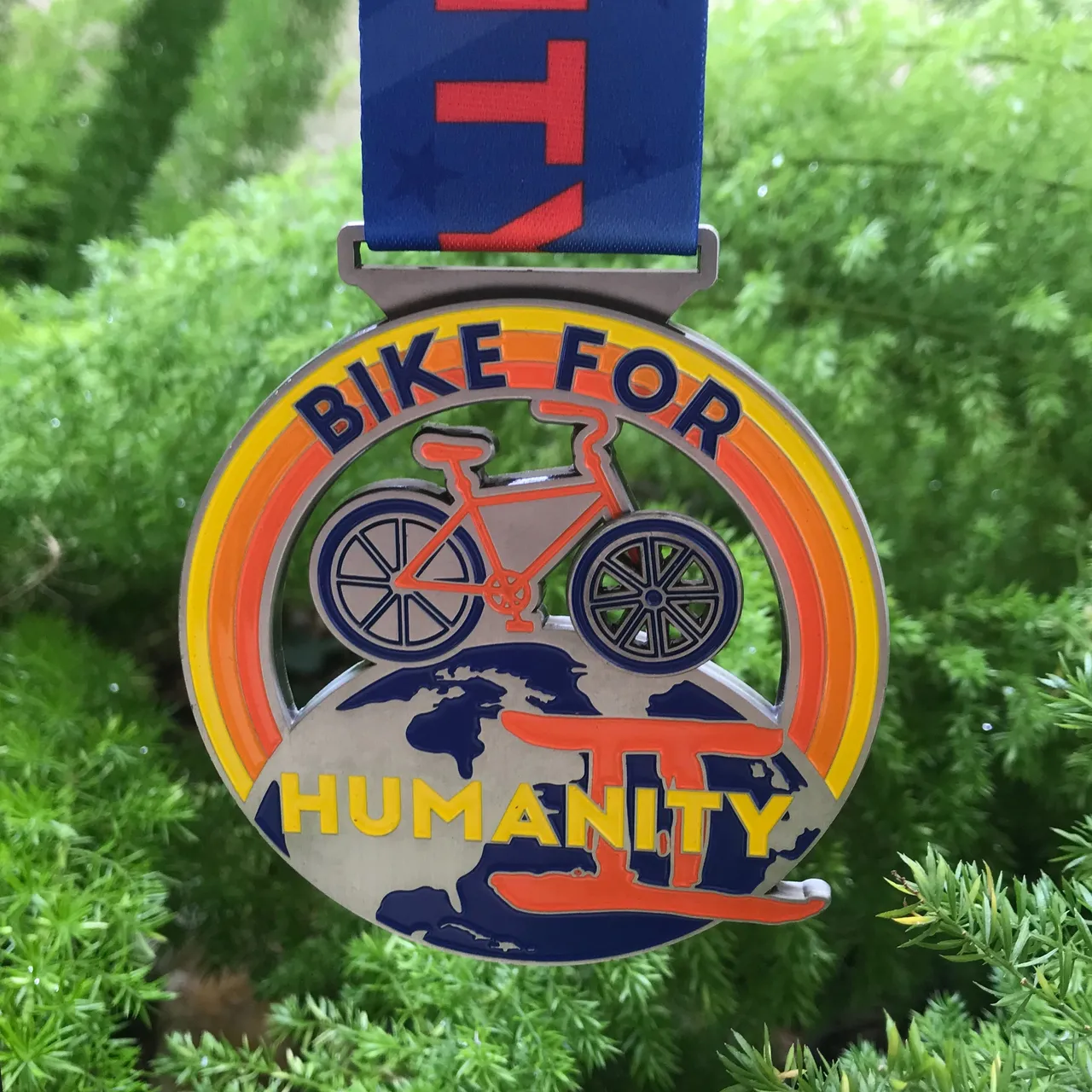 Bike for Humanity Custom Race Medal