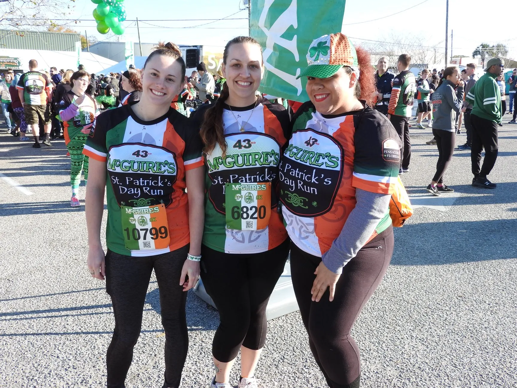 McQuire's St. Patrick's Day Run with full color sublimated technical race shirts.