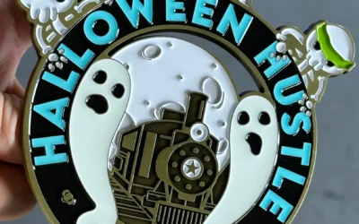 Halloween Hustle Glow in the Dark Race Medal for Crim Races