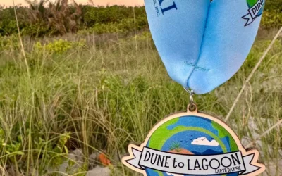 Custom Race Medal for the Dune to Lagoon 5k