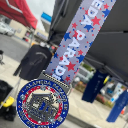 4th of July Themed Race Medal for the Alameda Parade 5K