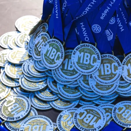 Custom Race Medals for the Mt. Baldhead Ultra Race