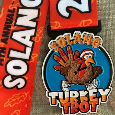 Race Medal for the Solano Turkey Trot