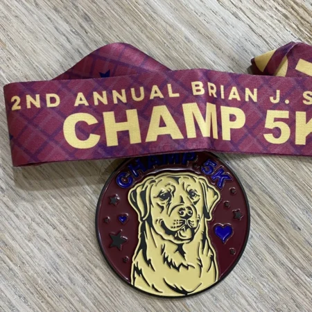 Race Medal for the Brian J. Smith 5K Race