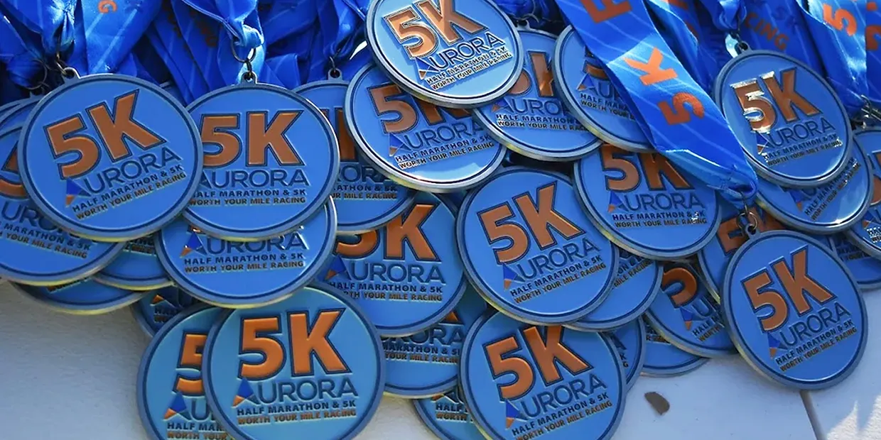 Custom 5k and 10k Race Medals