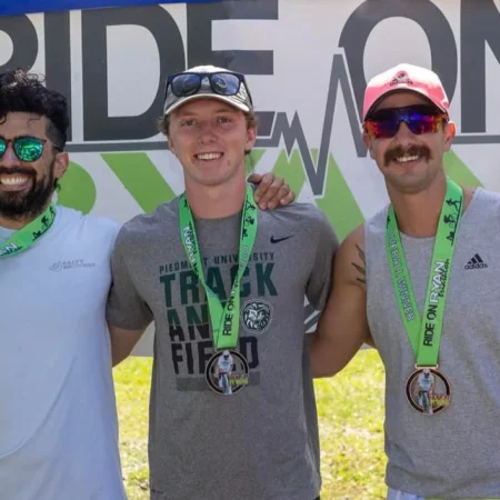 Finishers at the Ride On Ryan Triathlon