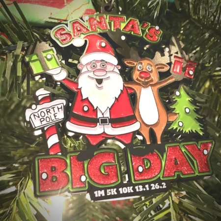 Race Medal for the Santa's Big Day Races