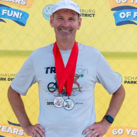 Schaumburg Park Triathlon Custom Medal Set and Branded Shirts