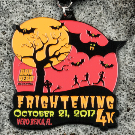Frightening 4K Race Medal