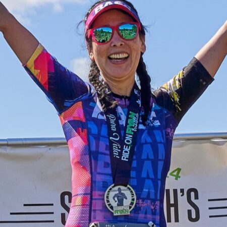 Photographic Race Medal for Ride on Ryan Triathlon