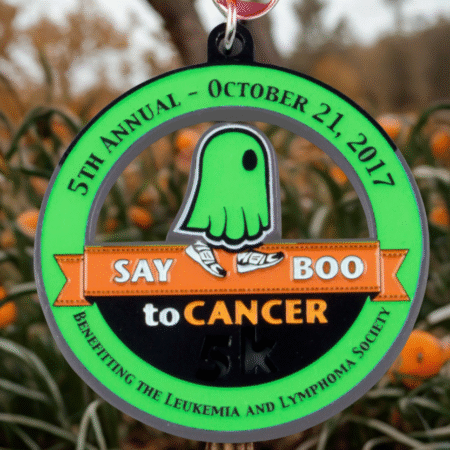 Say Boo to Cancer Ghost Race Medal