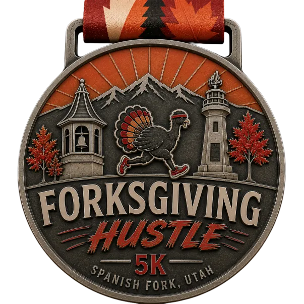 The "Forksgiving Hustle" 5K & 1 Mile (Spanish Fork, Utah) - Graphic Art The "Forksgiving Hustle" 5K & 1 Mile (Spanish Fork, Utah) - Graphic Art