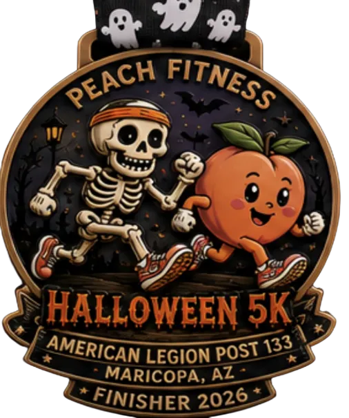 Peach Fitness Halloween 5K (American Legion Post 133) Graphic Art 2 The "Forksgiving Hustle" 5K & 1 Mile (Spanish Fork, Utah) - Graphic Art