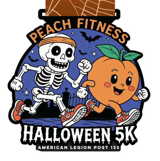 Peach Fitness Halloween 5K (American Legion Post 133) Graphic Art Peach Fitness Halloween 5K (American Legion Post 133) Graphic Art