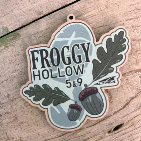 Froggy Hollow Custom Wood Race Medal