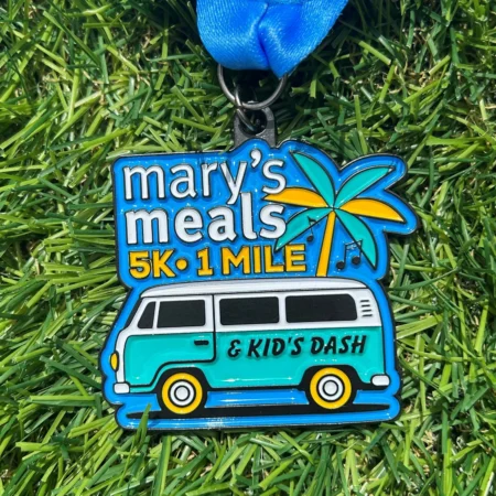 Marys Meals 5K 1 Mile Kids Dash VW Race Medal
