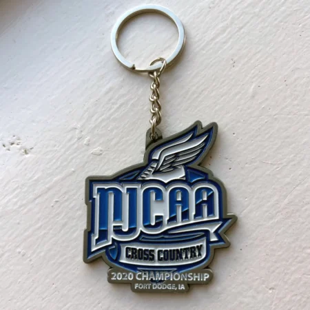 NJCAA Cross Country Keychain Race Medal