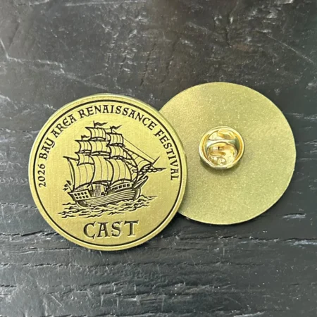 Ren Festival Metal Tone Lapel Pin
