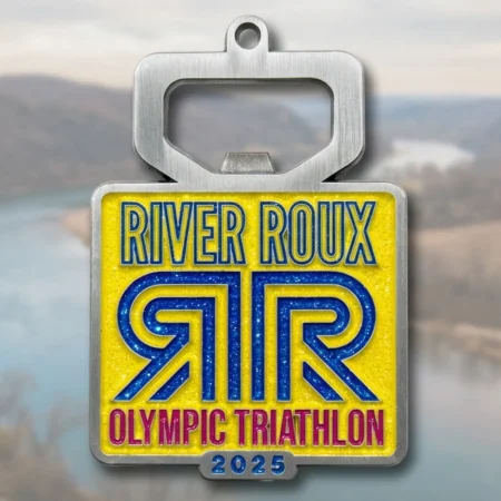 River Roux Triathlon Race Medal