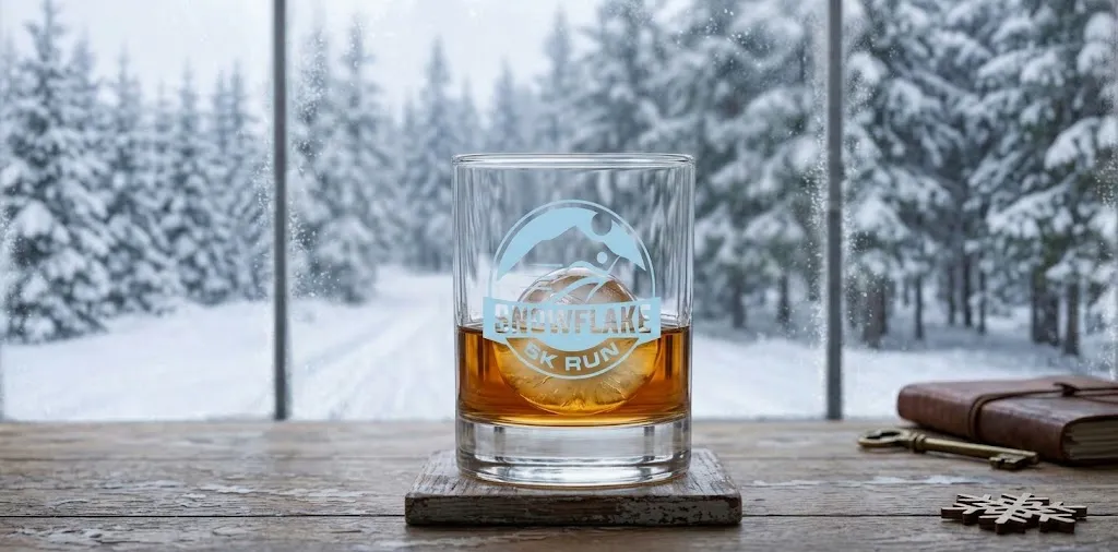 Winter Race Swag - Engraved Whiskey Glass